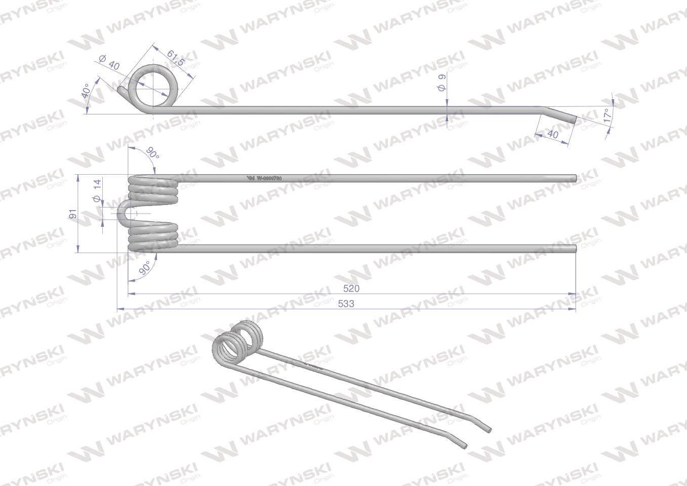 Palec zgrabiarka zastosowanie FELLA / Stoll WARYŃSKI W-0699780 - zdjęcie 2