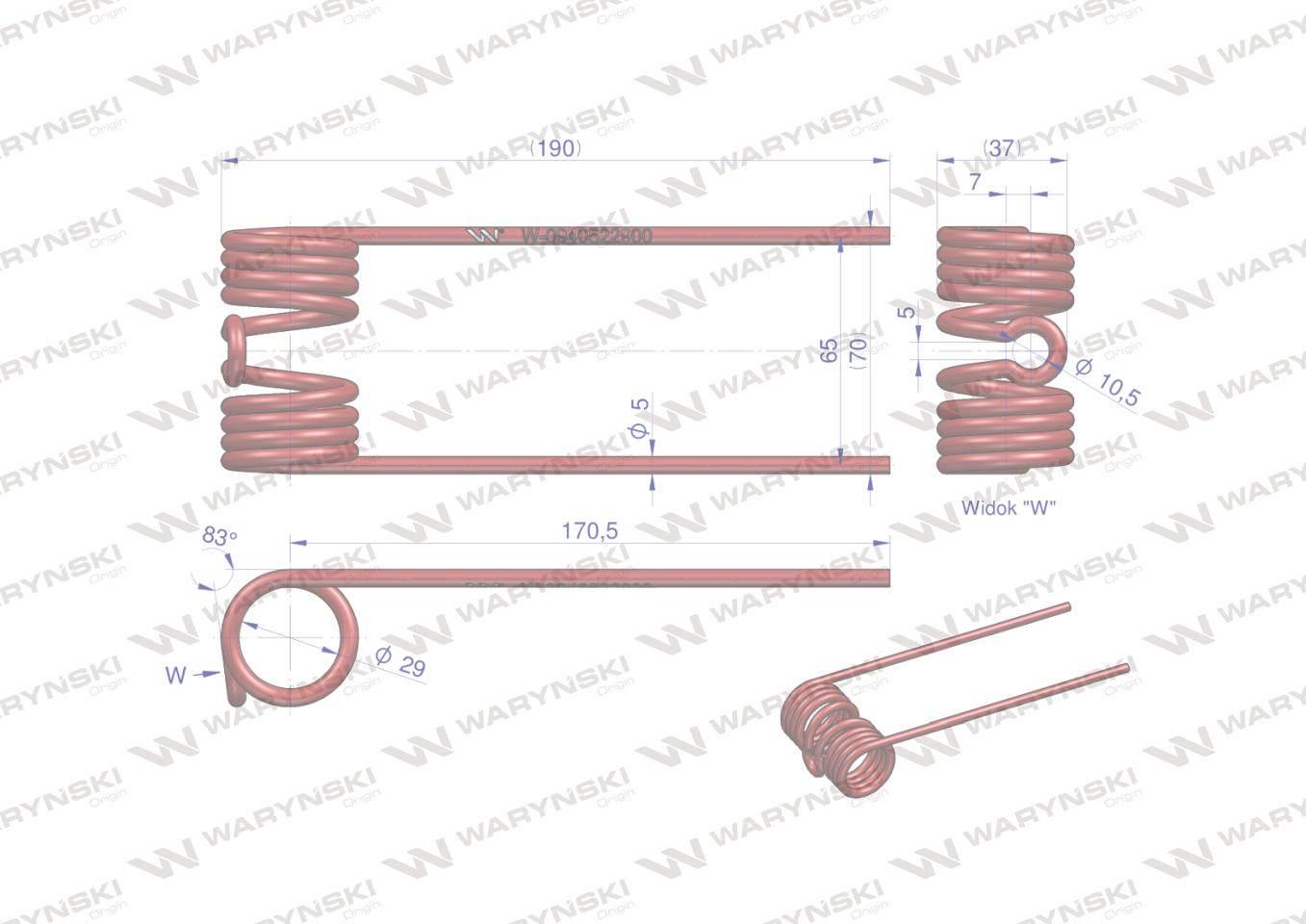 Palec podbieracza zastosowanie Welger WARYŃSKI W-0940522900 - zdjęcie 2