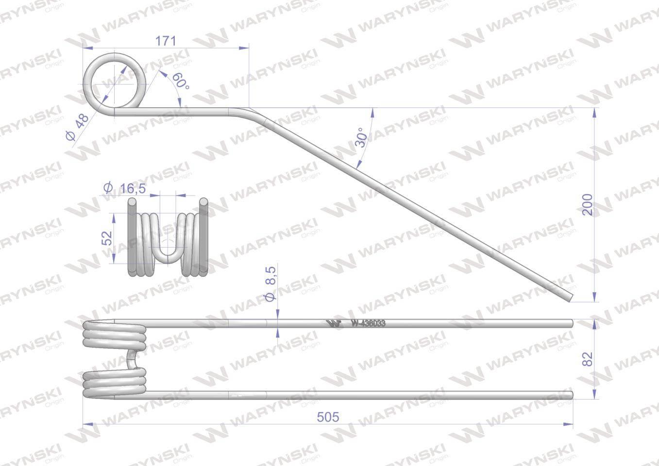 Palec zgrabiarka zastosowanie Pottinger WARYŃSKI W-436033 - zdjęcie 2