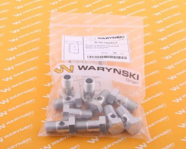 Śruba oczkowa przelewowa metryczna M10x1.5 Waryński 10szt W-SO-M10X1.5 - zdjęcie 3