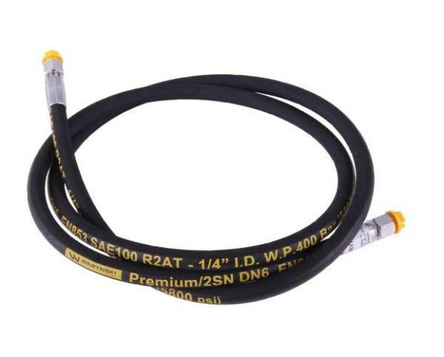 Przewód hydrauliczny 400 bar gwint M14x1.5 proste L-2000mm DN06-2SN (AA-06-