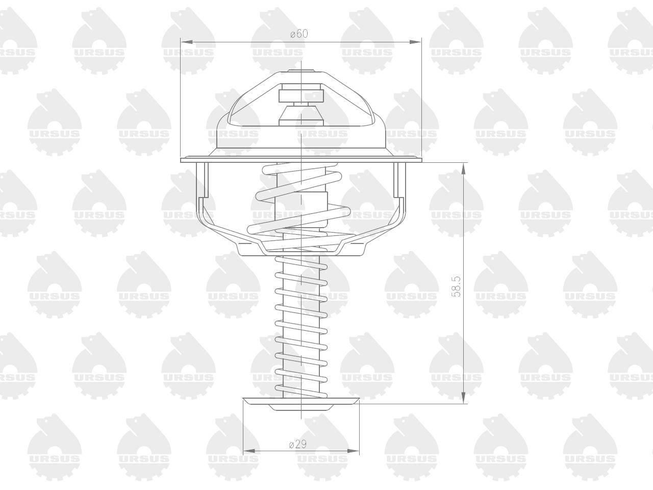 Termostat C-360 ORYGINAŁ URSUS 50513091U - zdjęcie 3