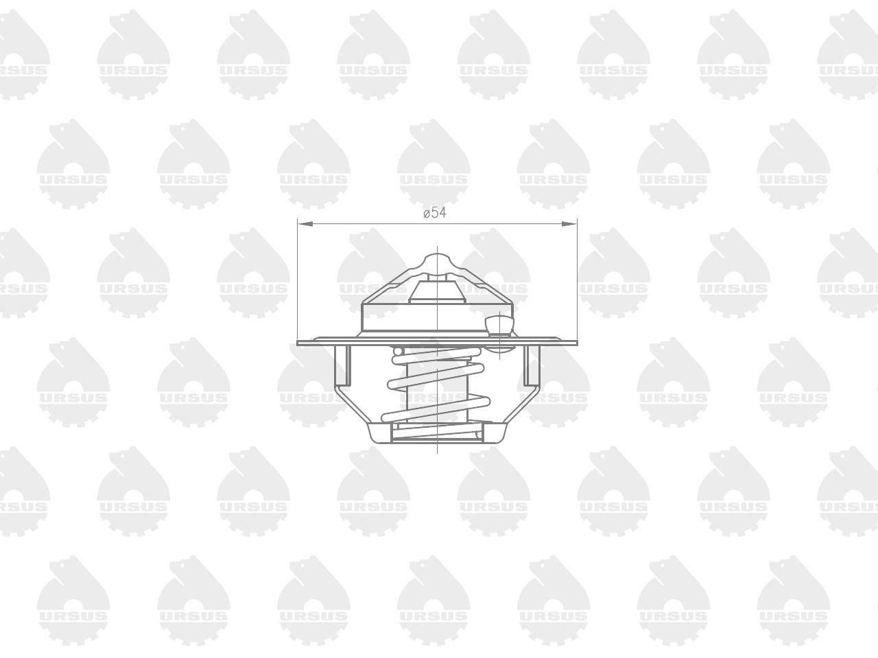 Termostat MF-3 ORYGINAŁ URSUS 2485C022U - zdjęcie 2