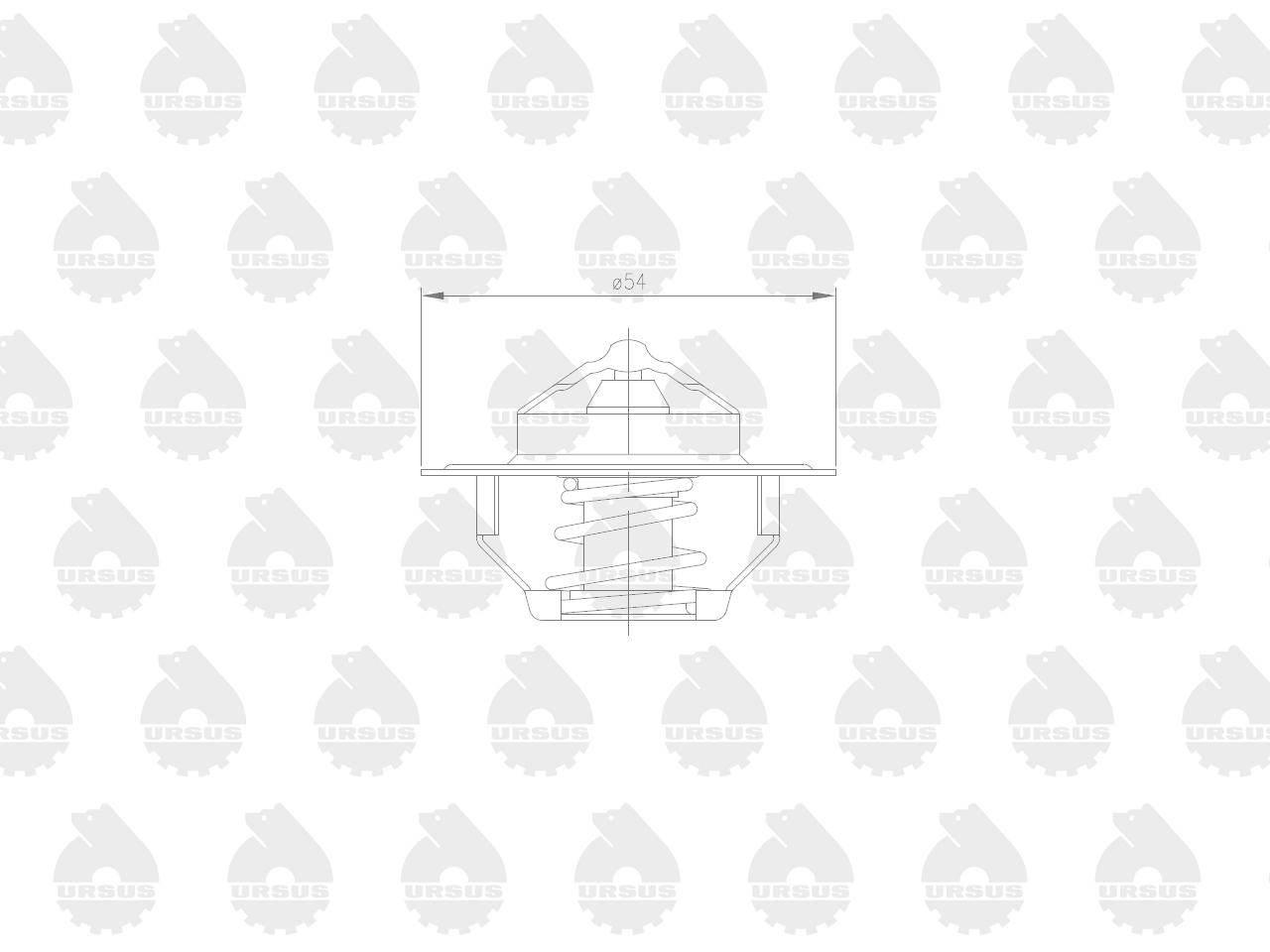 Termostat MF-4 ORYGINAŁ URSUS 2485C021U - zdjęcie 2