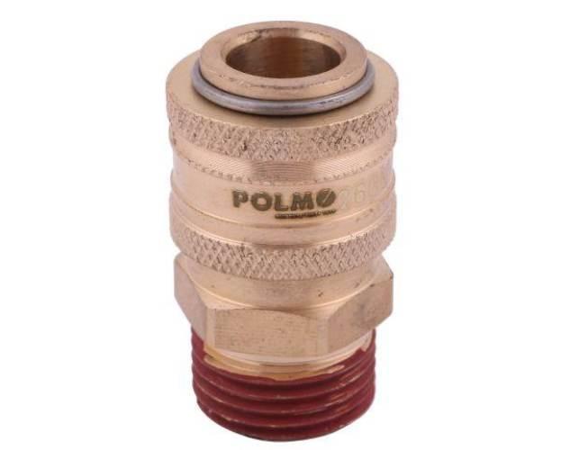 Szybkozłącze pneumatyczne P26 NW7.2 gniazdo 1/2"BSP gwint zewnętrzny POLMO - zdjęcie 3