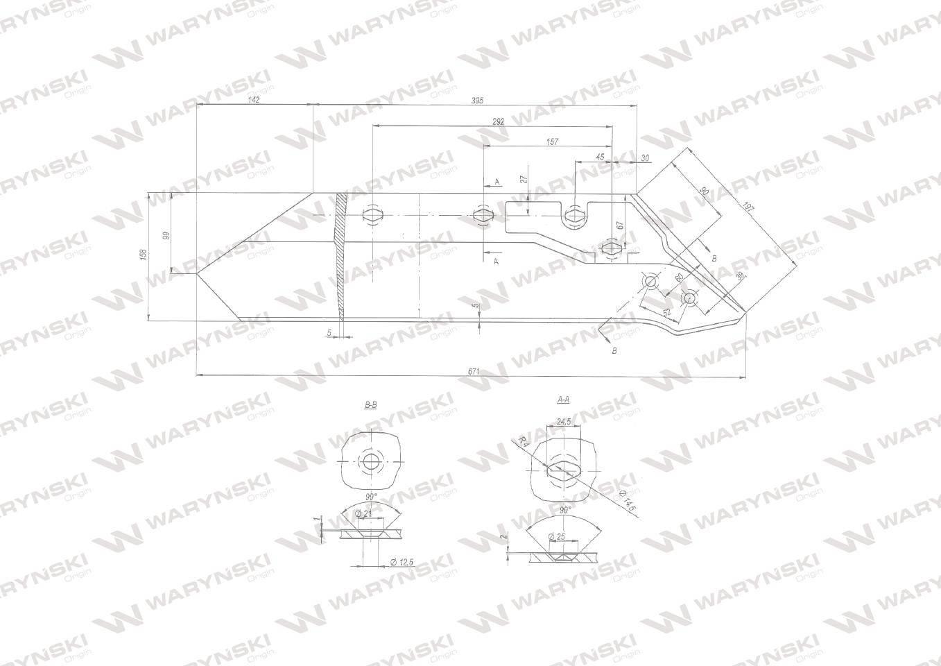 Eurolemiesz lewy 16" 622213 zastosowanie Kuhn Helicoidal Waryński W-622213 - zdjęcie 2