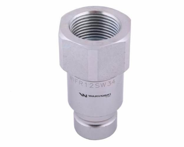 Szybkozłącze hydrauliczne suchoodcinające (rozmiar 1/2) wtyczka G3/4"BSP gw - zdjęcie 3