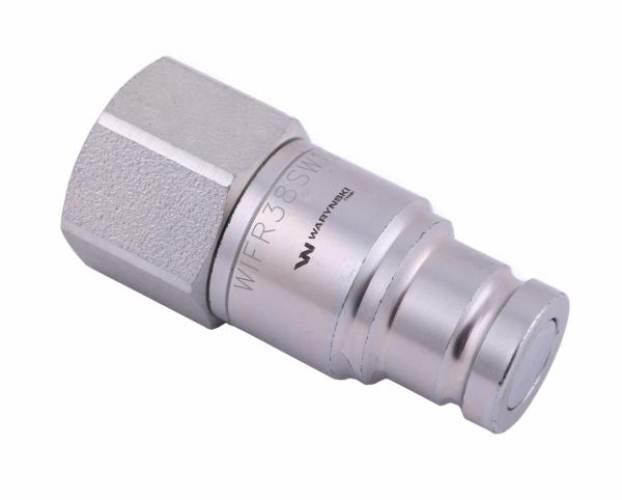 Szybkozłącze hydrauliczne suchoodcinające (rozmiar 3/8) wtyczka G1/2"BSP gw - zdjęcie 2