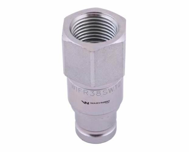 Szybkozłącze hydrauliczne suchoodcinające (rozmiar 3/8) wtyczka G1/2"BSP gw - zdjęcie 4
