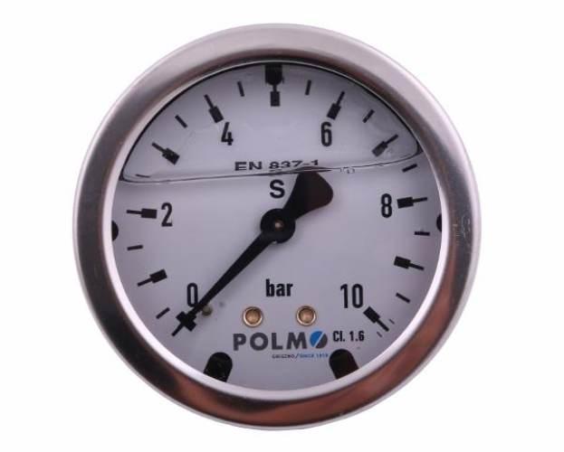 Manometr glicerynowy M63 0-10 bar tylne przyłącze G1/4" POLMO - zdjęcie 2