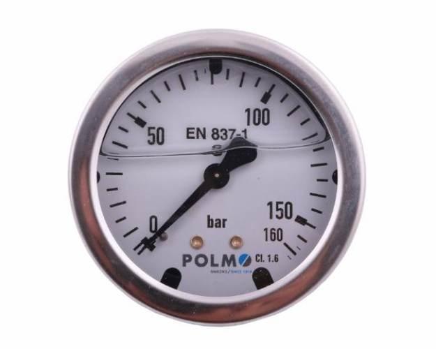 Manometr glicerynowy M63 0-160 bar tylne przyłącze G1/4" POLMO - zdjęcie 2