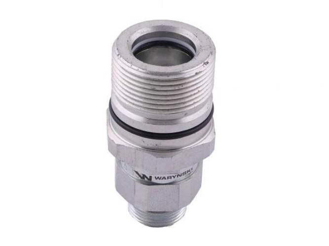 Szybkozłącze hydrauliczne skręcane gniazdo M22x1.5 gwint zewnętrzny 300bar - zdjęcie 4