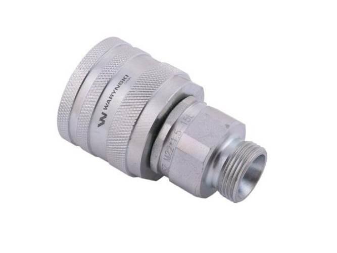 Szybkozłącze hydrauliczne skręcane wtyczka M22x1.5 gwint zewnętrzny 300bar - zdjęcie 3