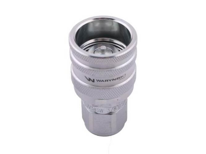 Szybkozłącze hydrauliczne skręcane wtyczka G3/8"BSP gwint wewnętrzny 300bar - zdjęcie 4