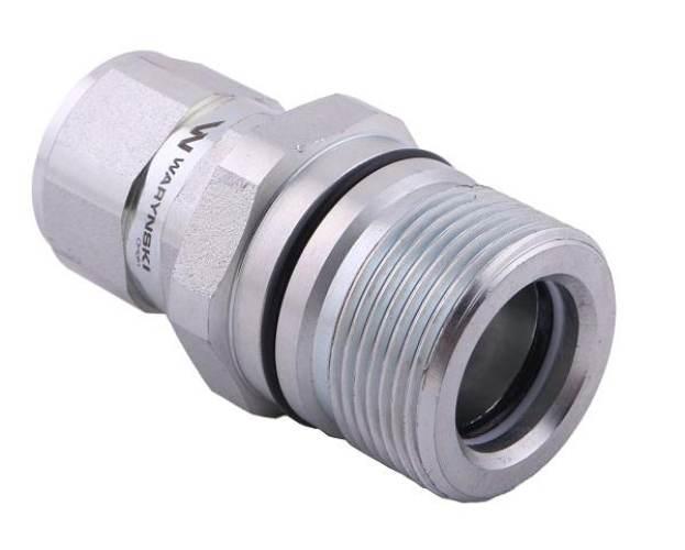 Szybkozłącze hydrauliczne skręcane gniazdo G1/2"BSP gwint wewnętrzny 300bar - zdjęcie 3