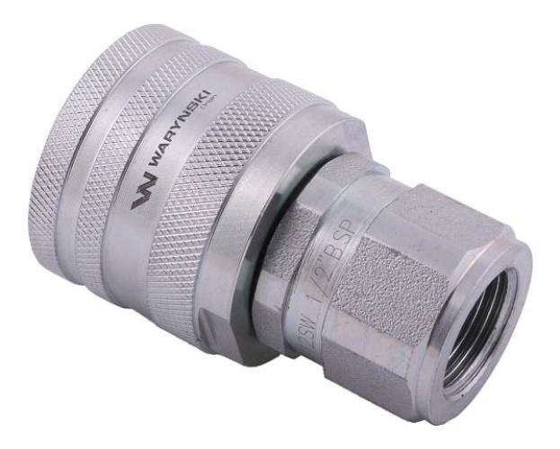 Szybkozłącze hydrauliczne skręcane wtyczka G1/2"BSP gwint wewnętrzny 300bar