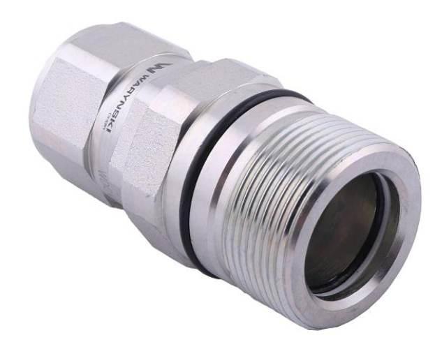 Szybkozłącze hydrauliczne skręcane gniazdo G3/4"BSP gwint wewnętrzny 250bar - zdjęcie 3