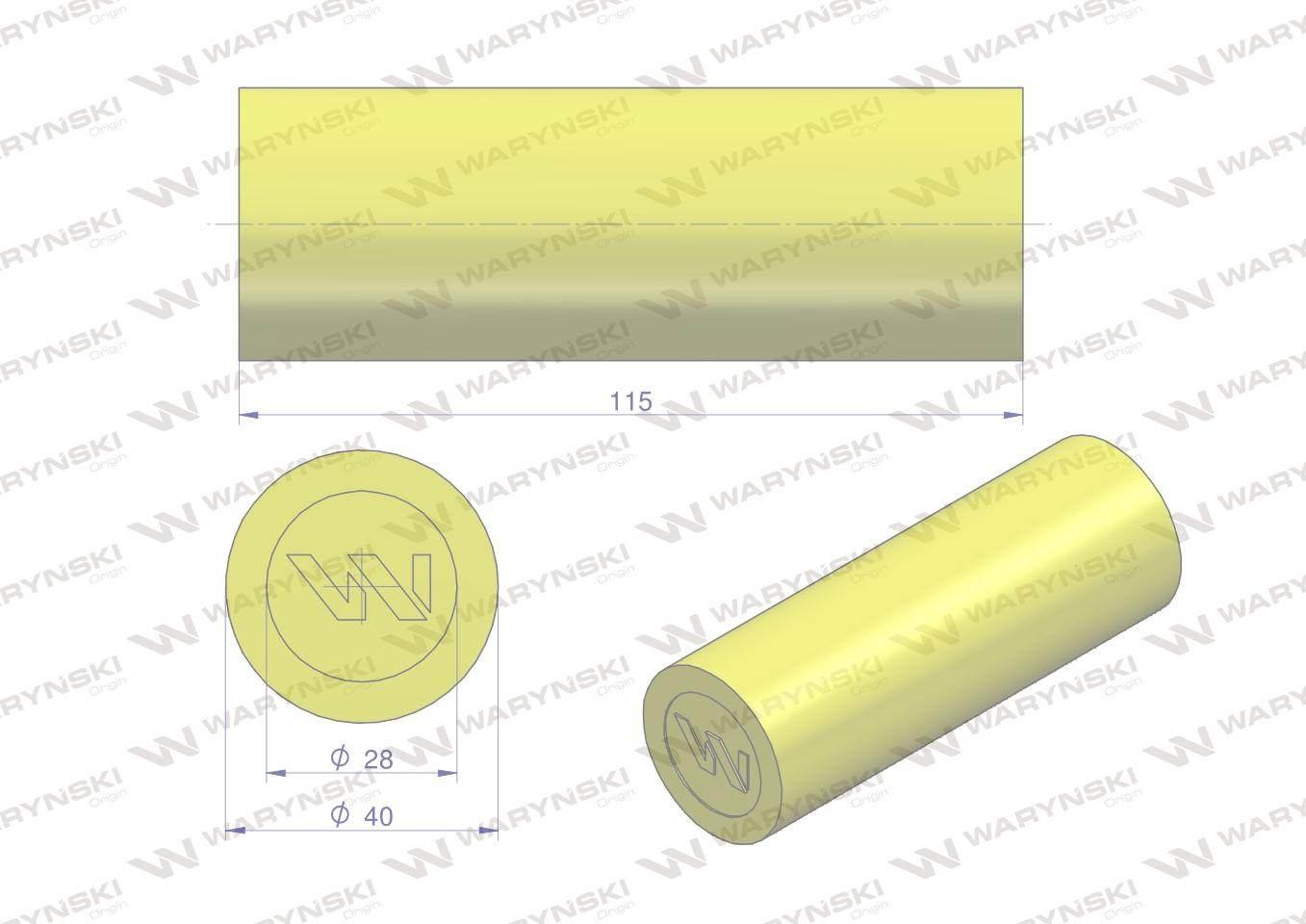 Amortyzator poliuretanowy walec 40x115 WARYŃSKI 4szt W-2840115 - zdjęcie 2