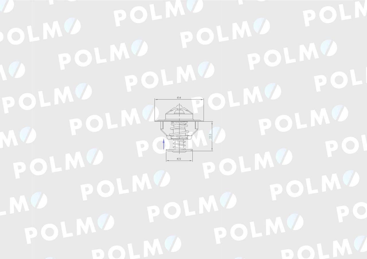 Termostat AR61538 JOHN DEERE POLMO AR61538P - zdjęcie 2