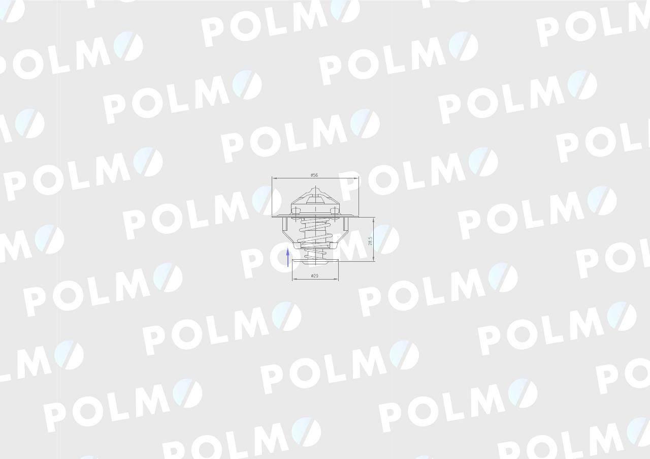 Termostat 3802273 Komatsu POLMO 3802273P - zdjęcie 3