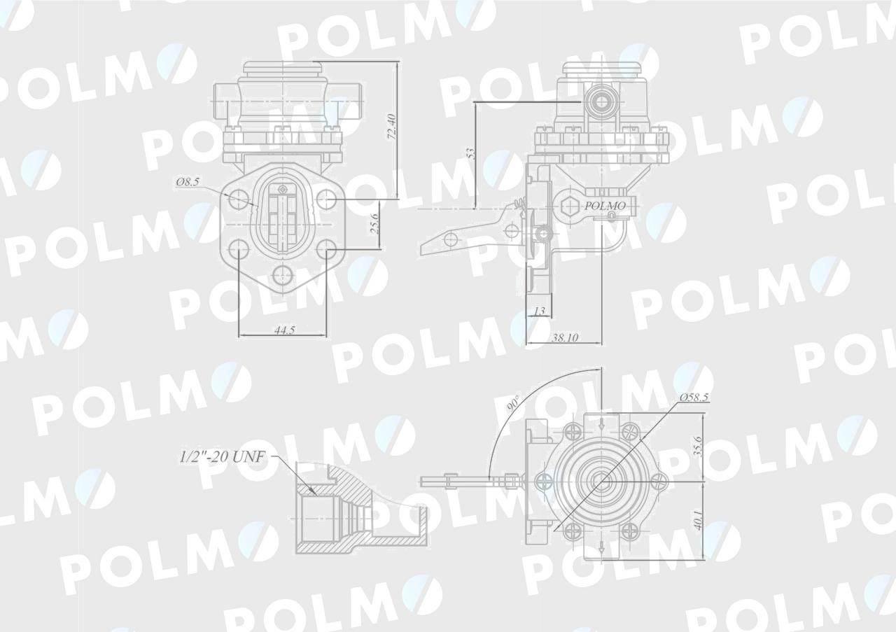 Pompa zasilająca 836659391 POLMO 354236A1P - zdjęcie 2