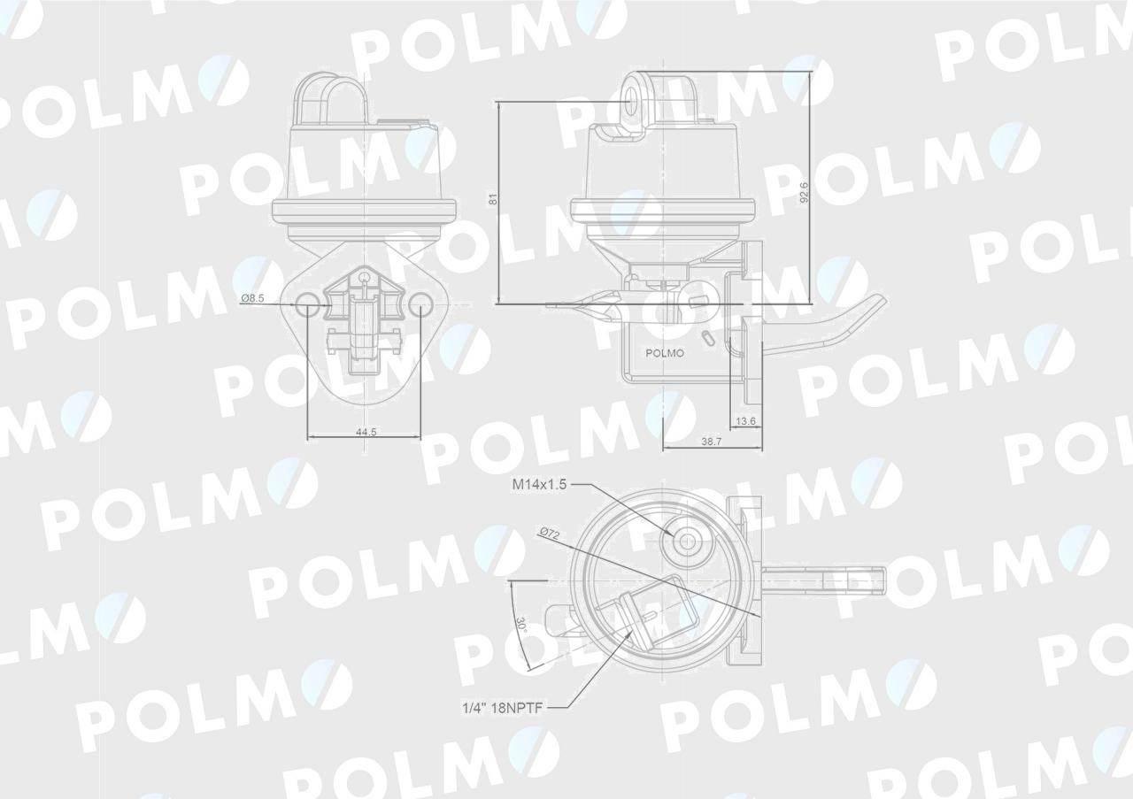 Pompa zasilająca 3904374 POLMO 3904374P - zdjęcie 2