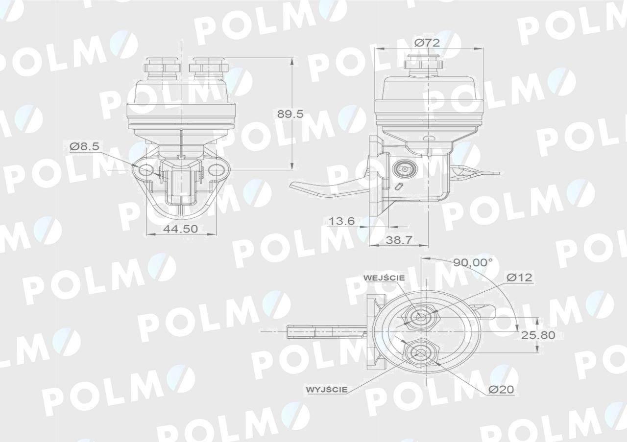 Pompa zasilająca 2723 7.02242.41.0 2723 POLMO 2830266P - zdjęcie 3