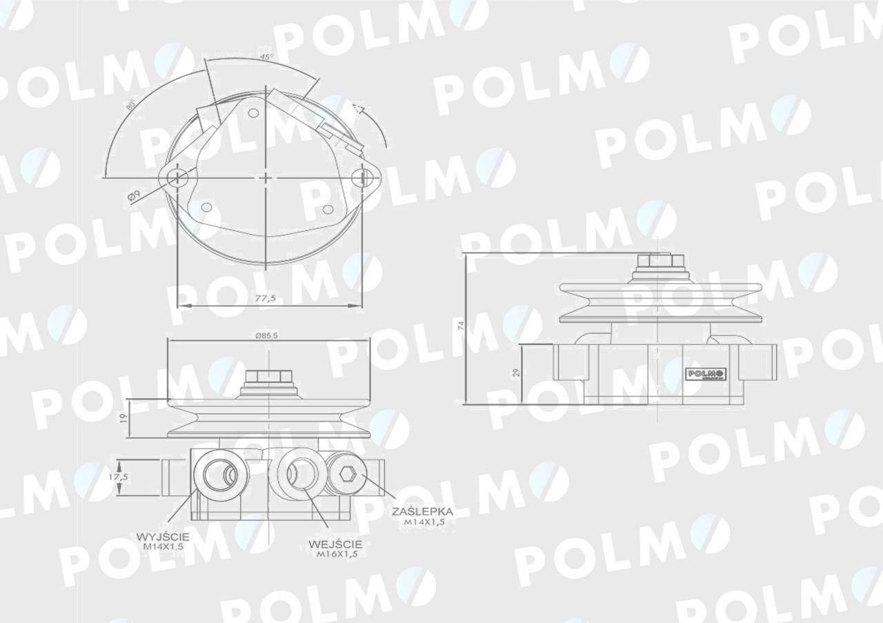 Pompa zasilająca 0011380830 POLMO 02112673P - zdjęcie 3