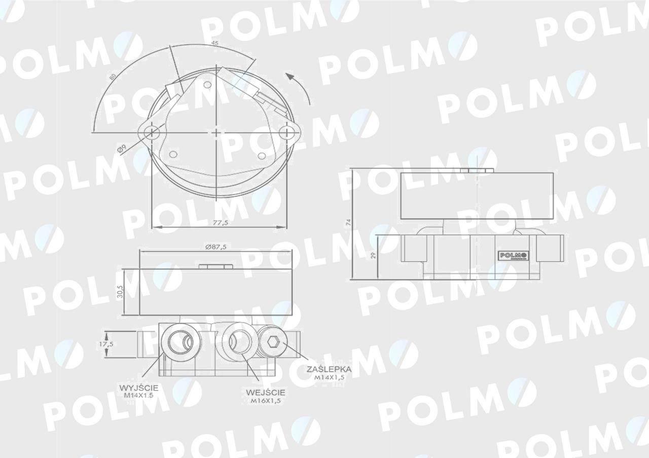 Pompa zasilająca F716200710010 POLMO F71620071P - zdjęcie 3