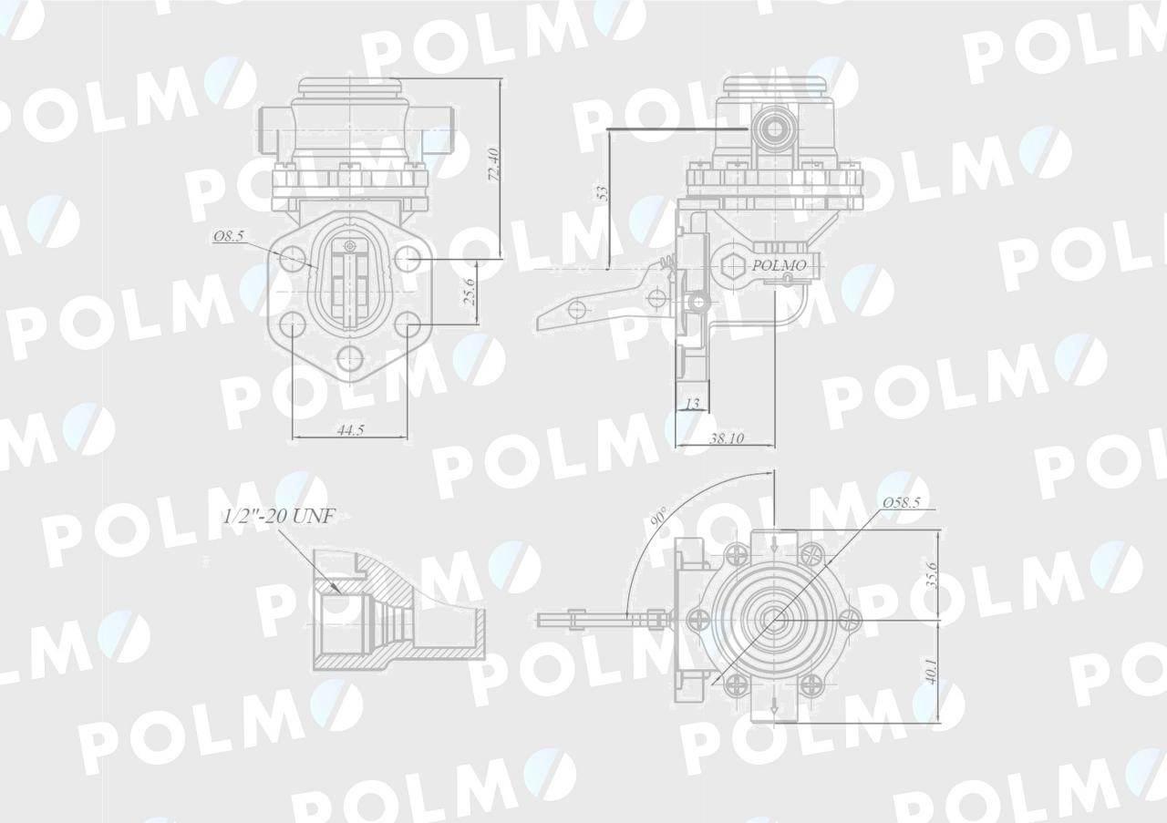 Pompa zasilająca 47108389 POLMO V836667405P - zdjęcie 2