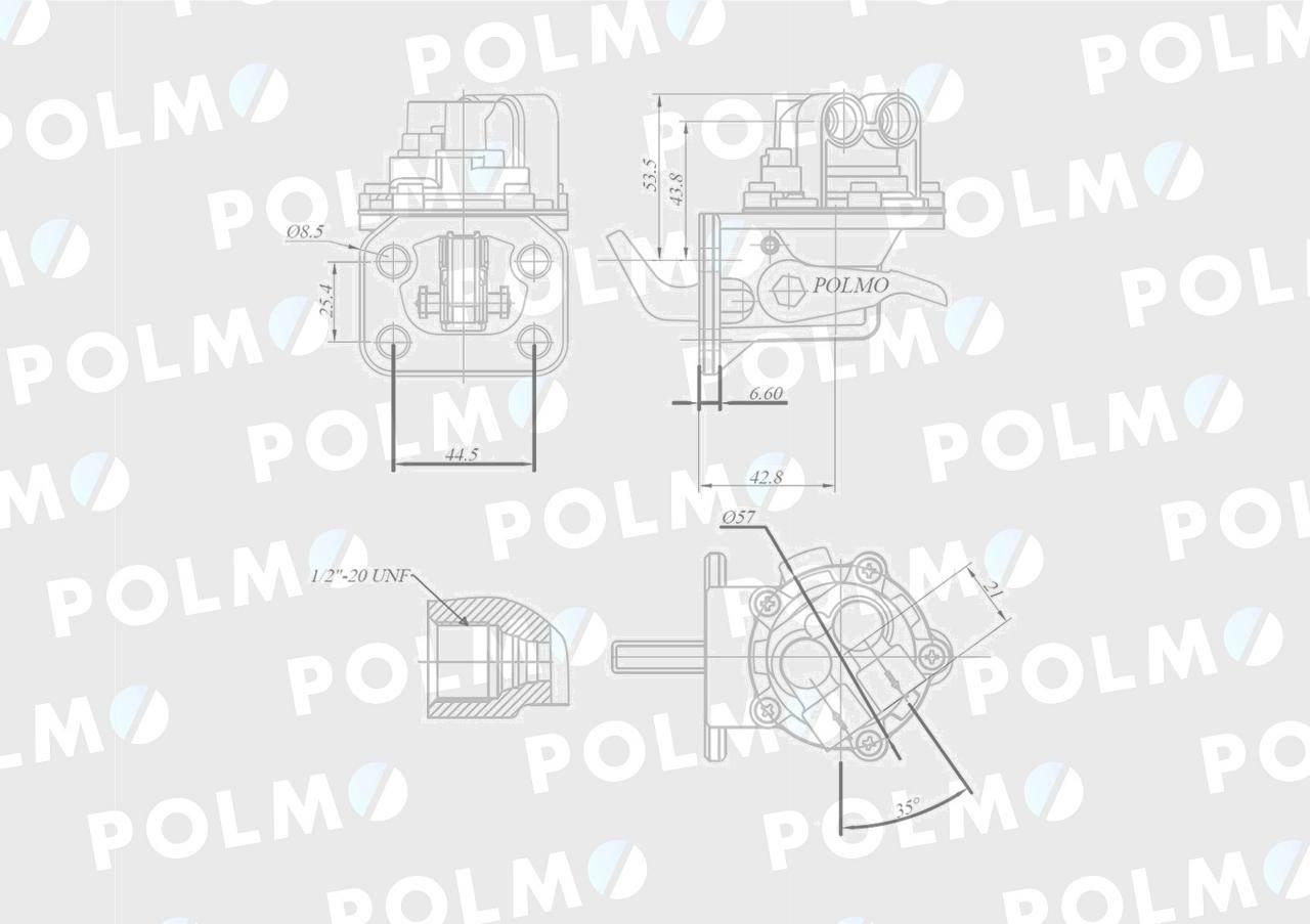 Pompa zasilająca 2641724 MF3 POLMO 2641724PP - zdjęcie 2