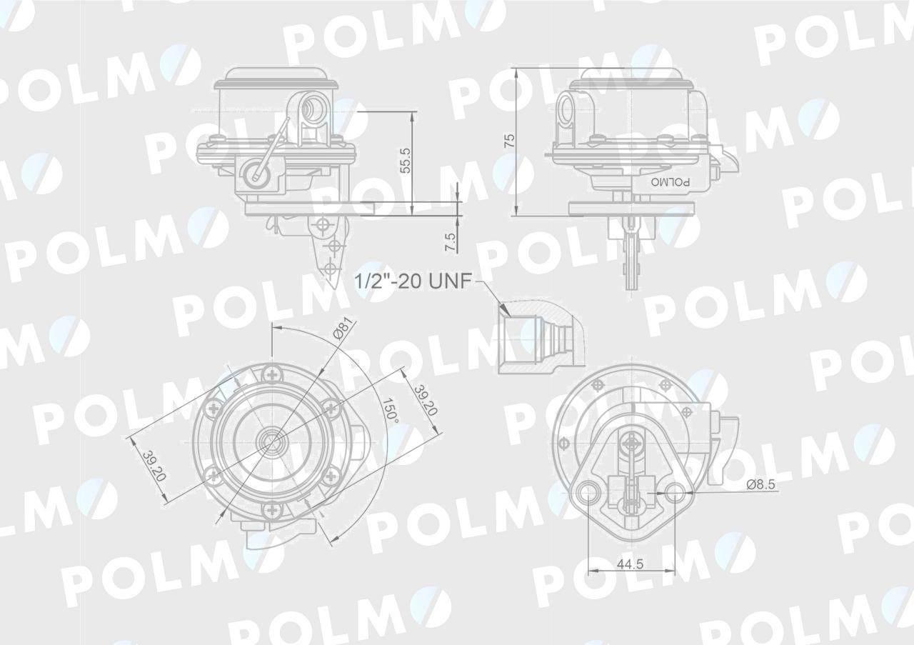 Pompa zasilająca 2641469 MF POLMO 3637289M91P - zdjęcie 2