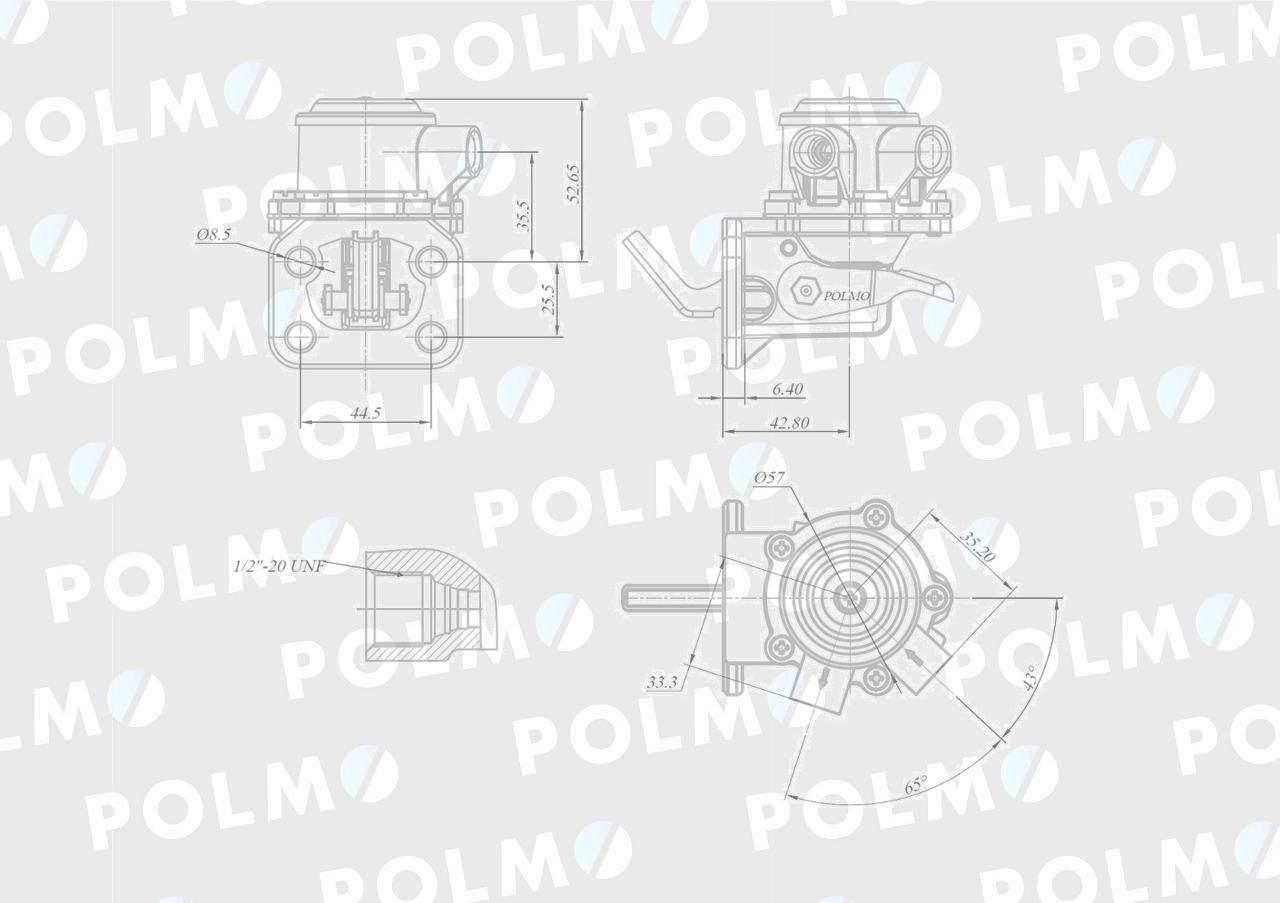 Pompa zasilająca ULPK0034 295976A1 POLMO 2641A057P - zdjęcie 2