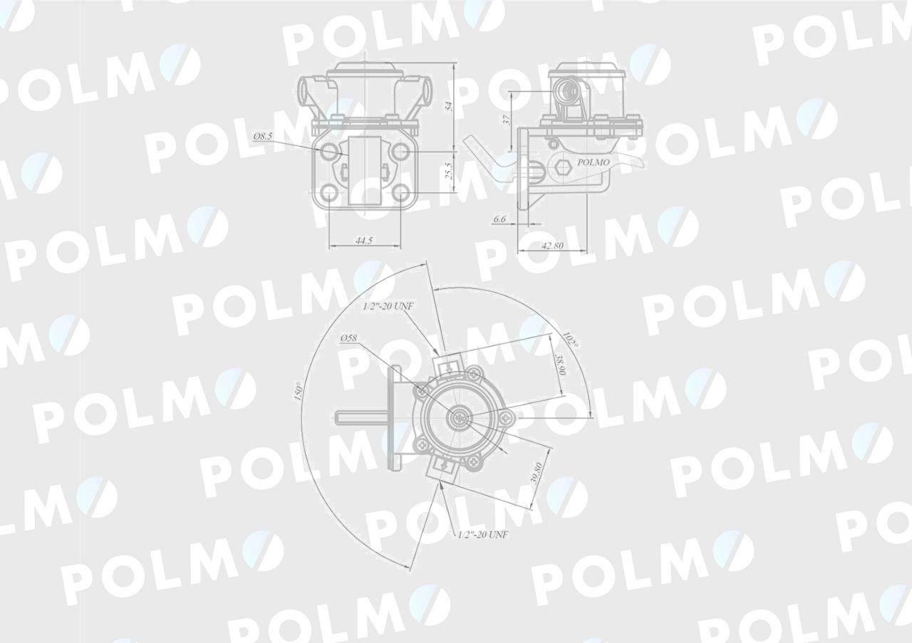 Pompa zasilająca 1447688M91 POLMO 2641728P - zdjęcie 2