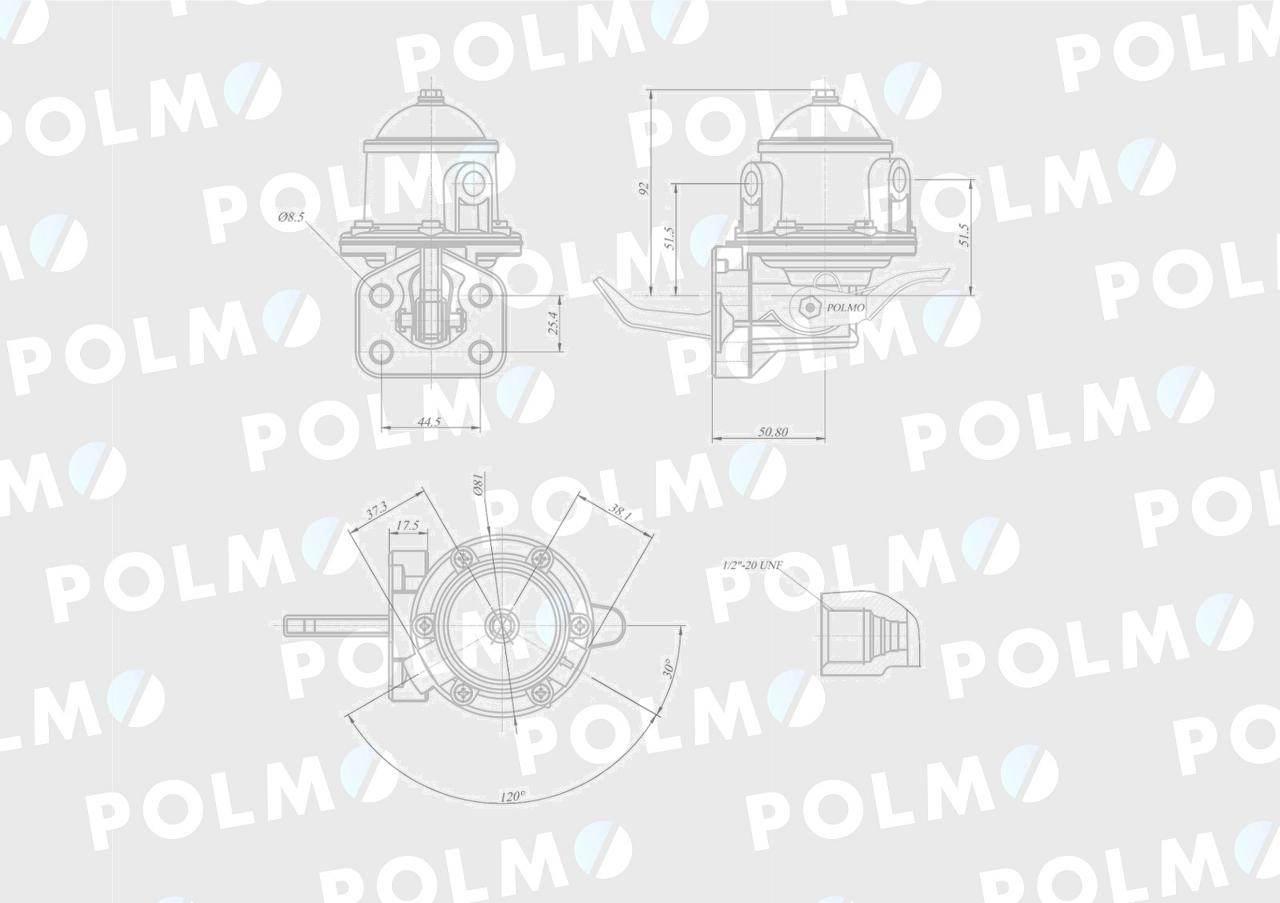 Pompa zasilająca 2641729 POLMO 2641720P - zdjęcie 2