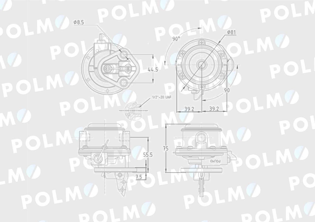 Pompa zasilająca 4222104M91 POLMO 2641338P - zdjęcie 2