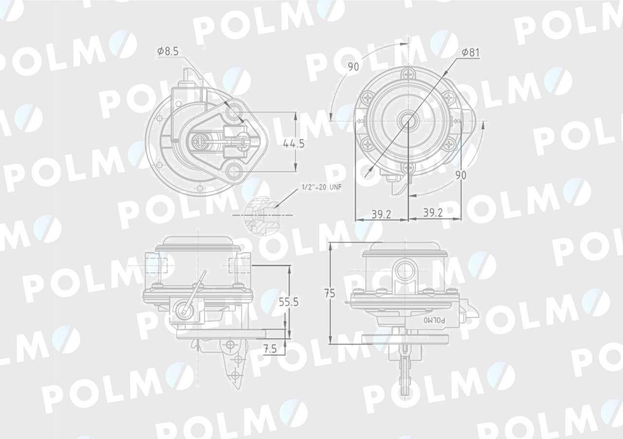 Pompa zasilająca 25061585 25066388 POLMO 25061542P - zdjęcie 2