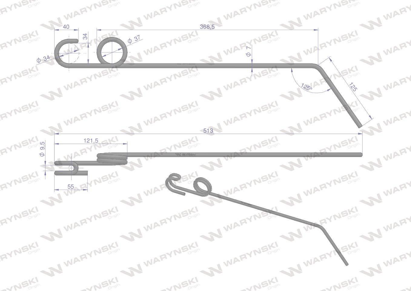 Palec zagarniający zastosowanie Einbock 15002 Waryński W-15002 - zdjęcie 2