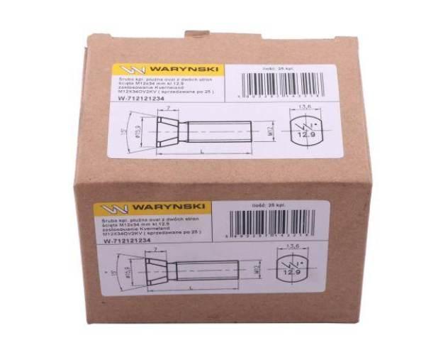 Śruba kpl. płużna oval z dwóch stron ścięta M12x38 mm kl.12.9 zastosowanie - zdjęcie 2