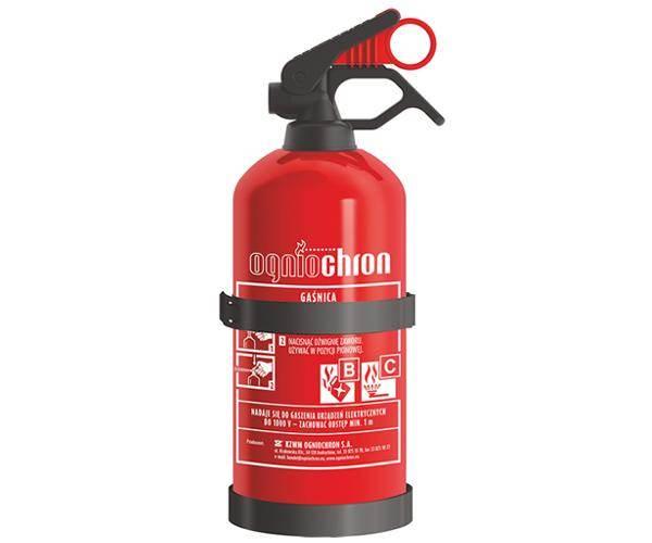 Gaśnica proszkowa 1kg z wieszakiem GP1ZBCMP POLSKA CNBOPPIBU