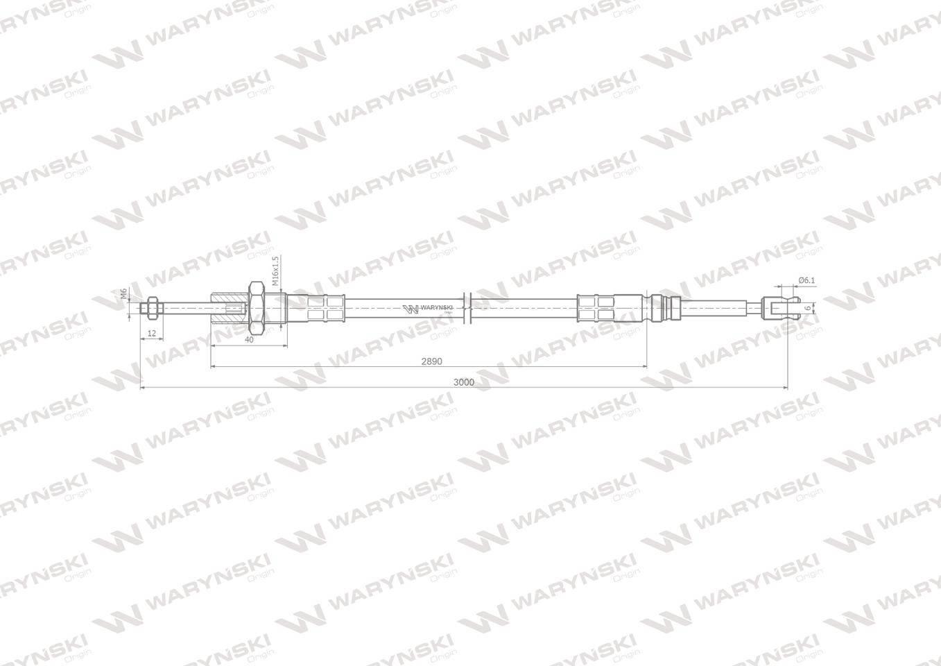 Linka do sterowania rozdzielaczem na widełki L-3000mm Waryński W-L3000W - zdjęcie 4