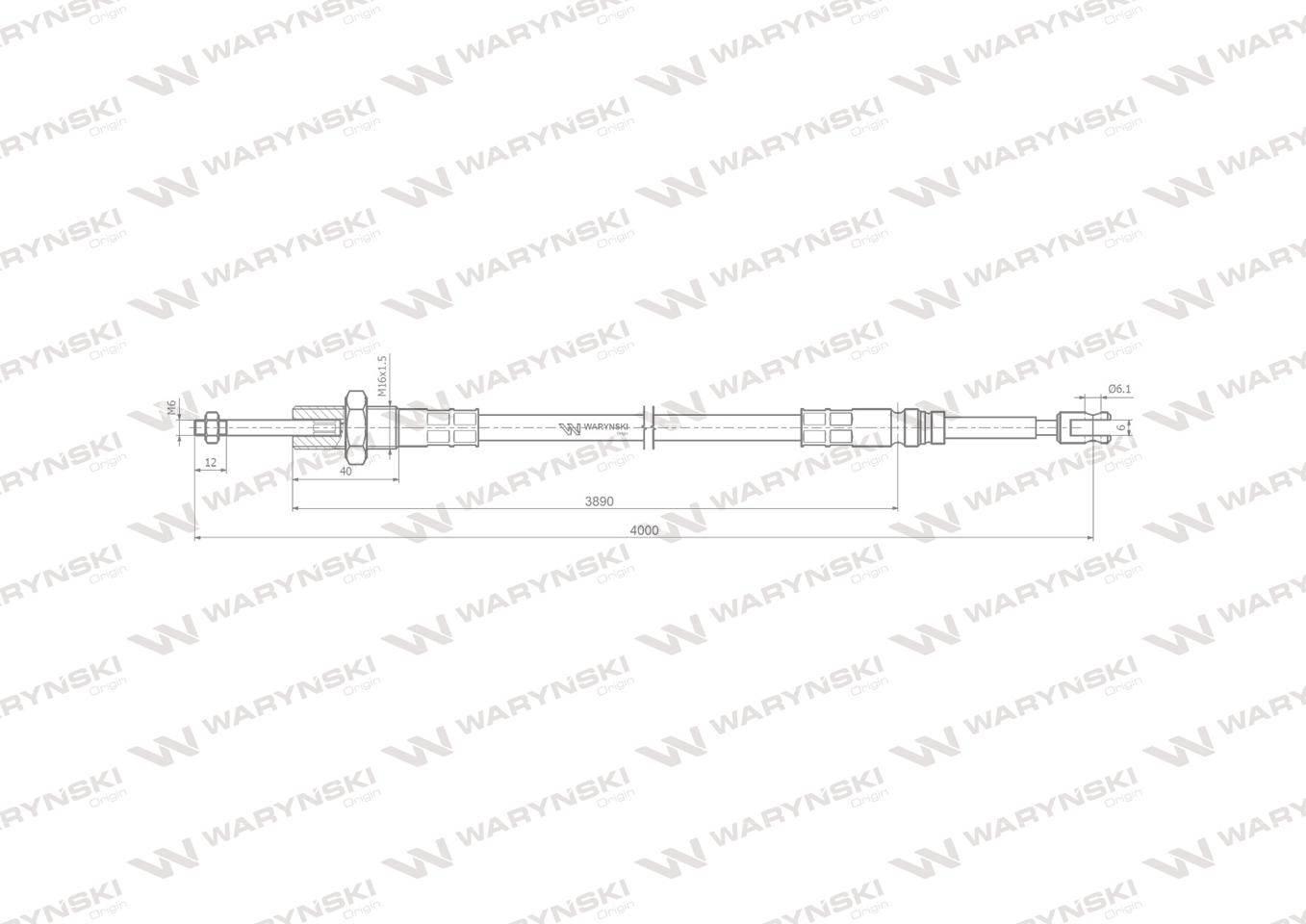 Linka do sterowania rozdzielaczem na widełki L-4000mm Waryński W-L4000W - zdjęcie 4