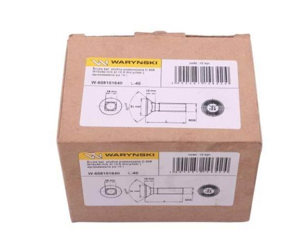 Śruba kpl. płużna podsadzana D 608 M14x35 mm kl.10.9 Waryński 10szt - zdjęcie 4