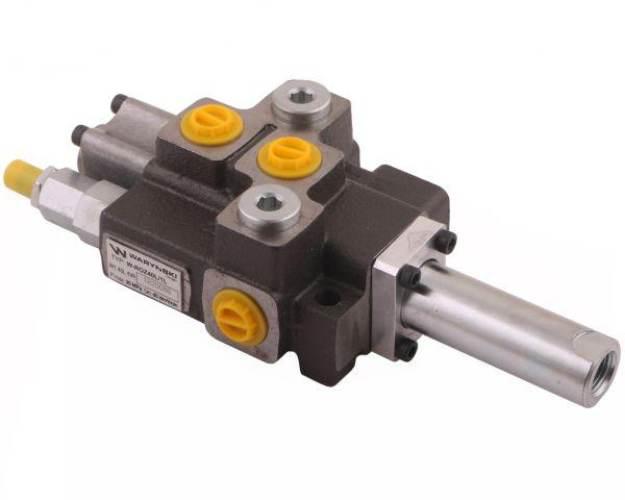 Rozdzielacz hydrauliczny 1-sekcyjny max przepływ 40L sterowany na linkę War - zdjęcie 2