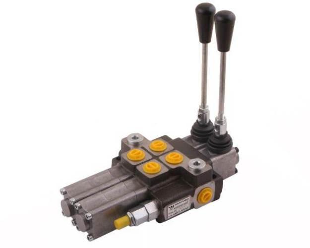 Rozdzielacz hydrauliczny 2-sekcyjny max przepływ 40L (2 sekcje - pływające)