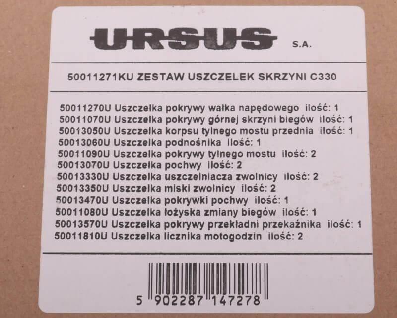 Komplet ( zestaw ) uszczelek skrzyni / mostu C-330 ORYGINAŁ URSUS - zdjęcie 5
