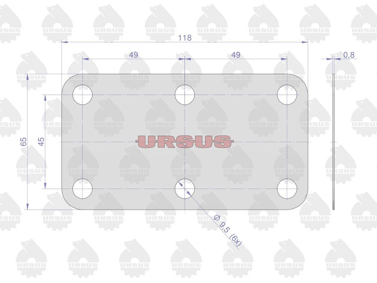 Komplet ( zestaw ) uszczelek skrzyni C-385 ORYGINAŁ URSUS 80108016KU - zdjęcie 3