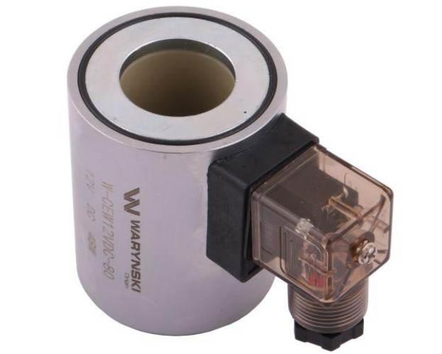 Cewka dzielnika elektrozaworu W-E12DVS6/2-80L. W-E12DVS3/2-80L 12V DC 48W W