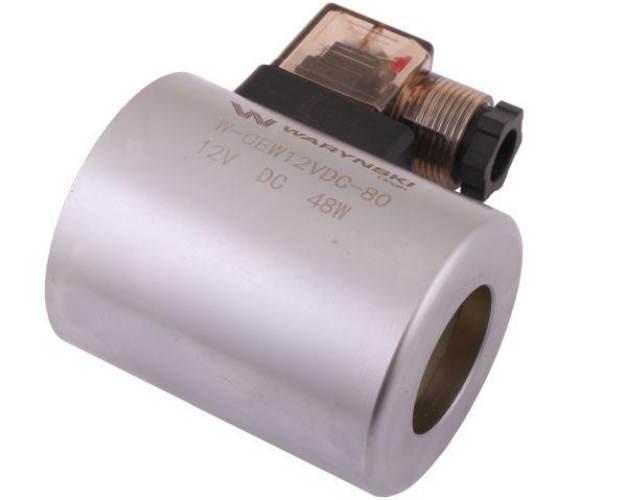 Cewka dzielnika elektrozaworu W-E12DVS6/2-80L. W-E12DVS3/2-80L 12V DC 48W W - zdjęcie 4