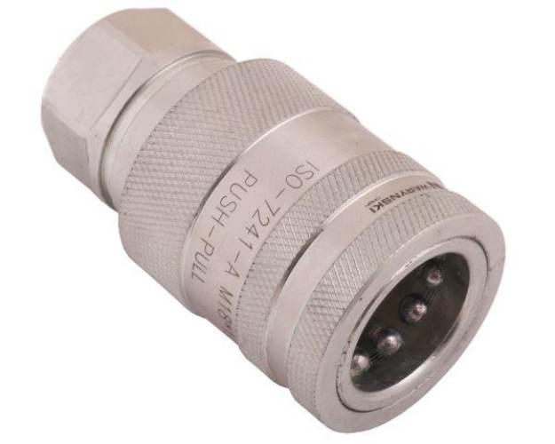 Szybkozłącze hydrauliczne gniazdo z eliminatorem ciśnienia M18x1.5 gwint we - zdjęcie 4